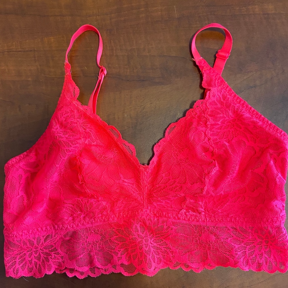 Victoria's Secret Pink Lace Bralette Size M